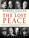 Cover image for The Lost Peace